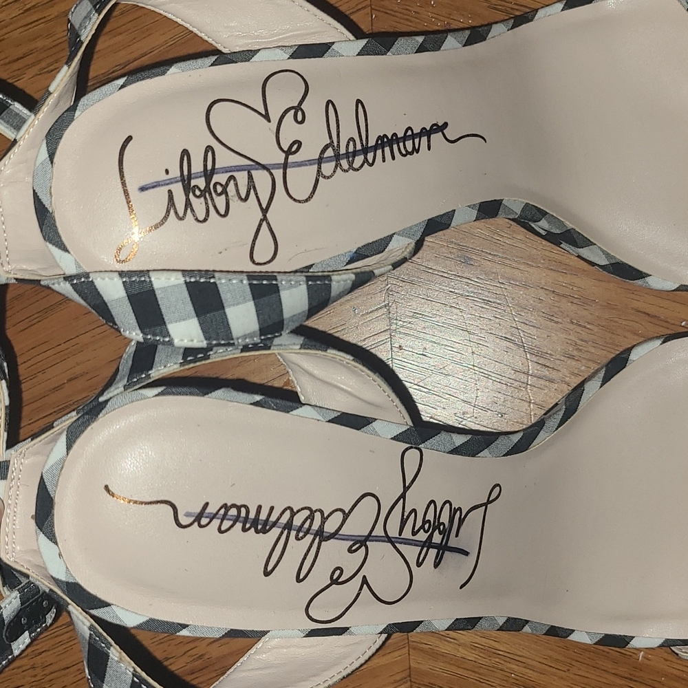 Libby Edelman Checkered Platform Heels - image 5